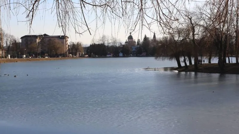 Озеро імені Руфа в Коломиї різко змінило колір