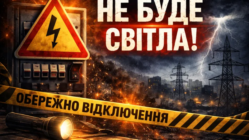 Графік відключення світла на 12 січня в Коломиї та на Прикарпатті (оновлено)