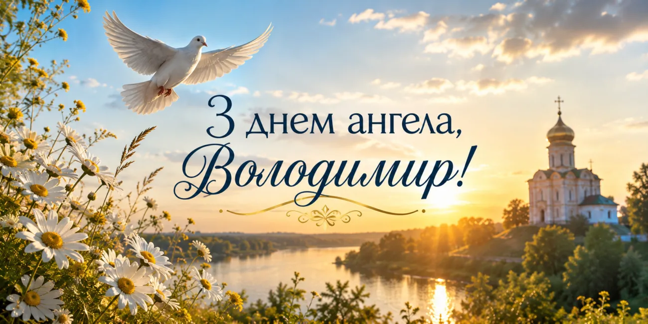 Іменини Володимира 2026: вітання з днем ангела та красиві листівки 15 липня