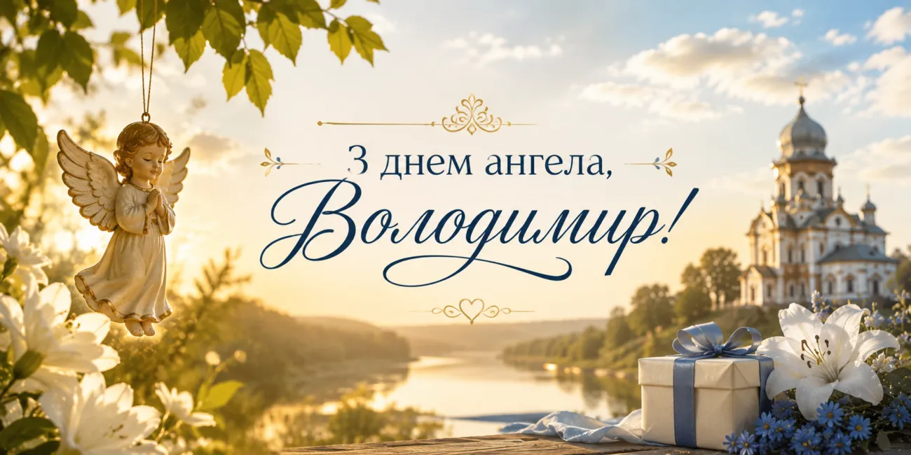 Іменини Володимира 2026: вітання з днем ангела та красиві листівки 15 липня