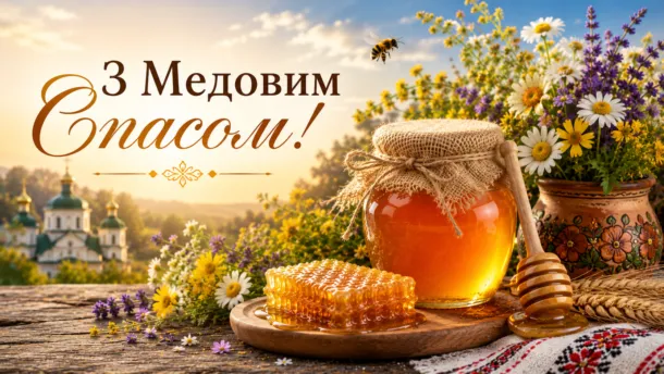 З Першим Спасом 2026: теплі привітання своїми словами, у прозі та листівки для рідних