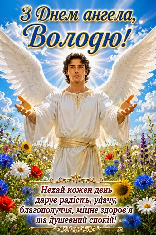 Іменини Володимира 2026: вітання з днем ангела та красиві листівки 15 липня