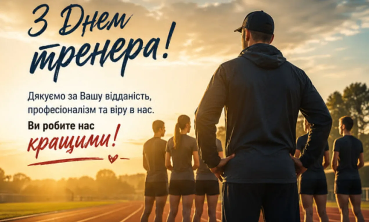 привітання тренеру зі святом від батьків і дітей