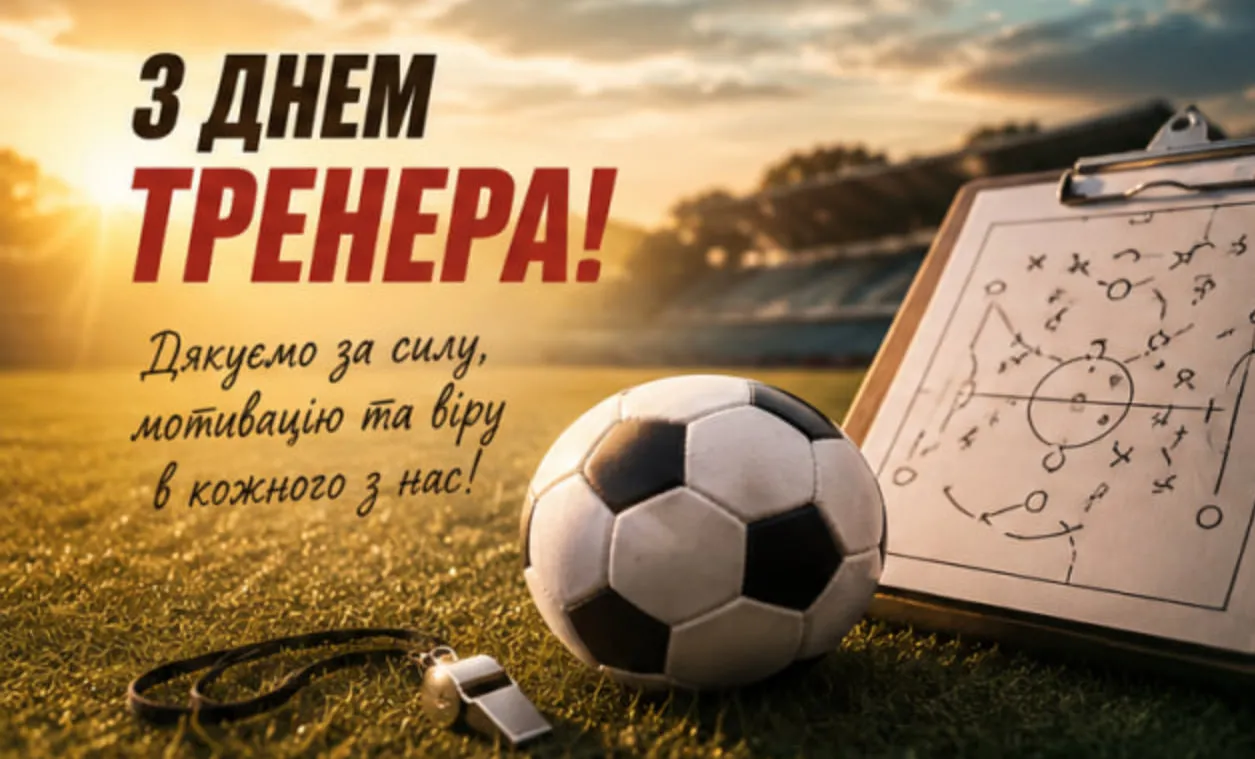 вітання колезі тренеру 19 липня листівка