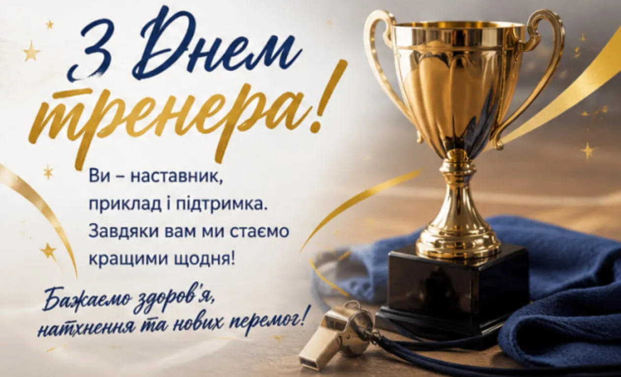 День тренера 2026: привітання колезі, дитячому тренеру та листівки 19 липня