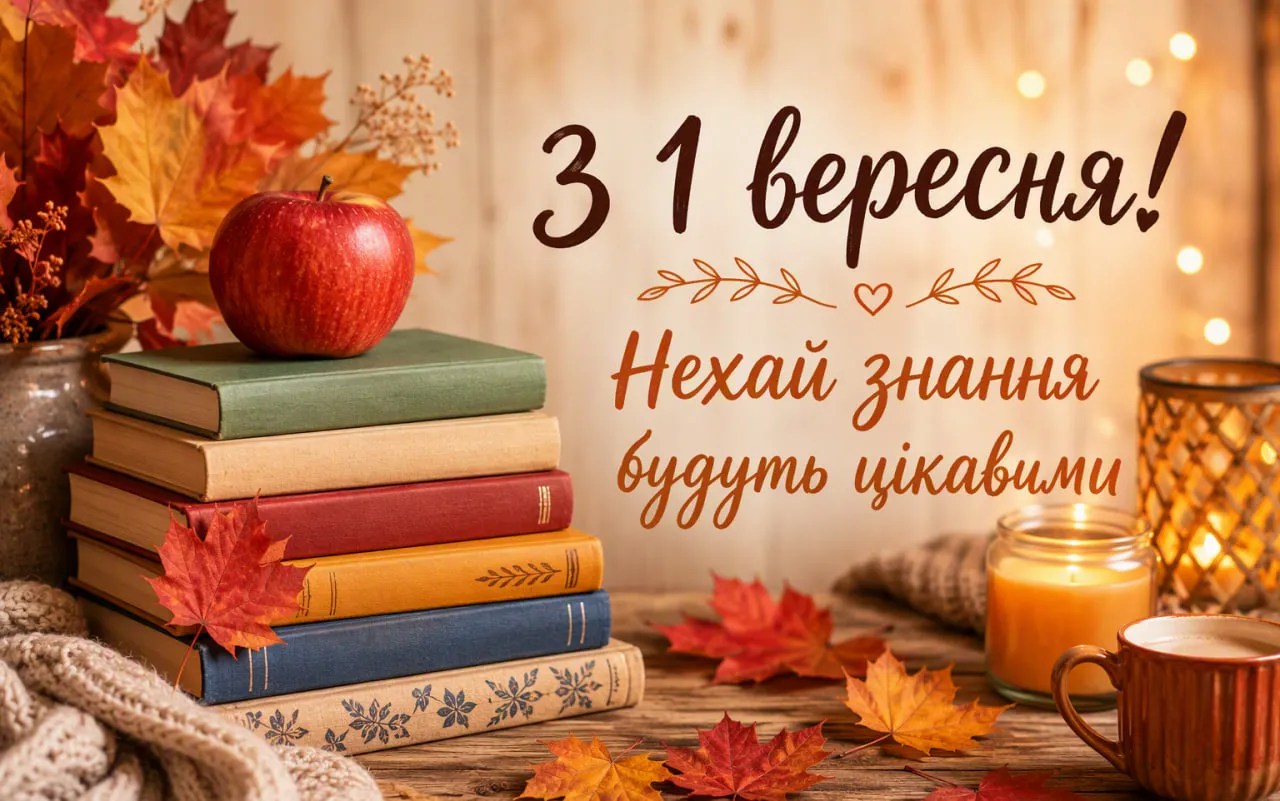 З 1 вересня — Днем знань: привітання, картинки, листівки та відкритки