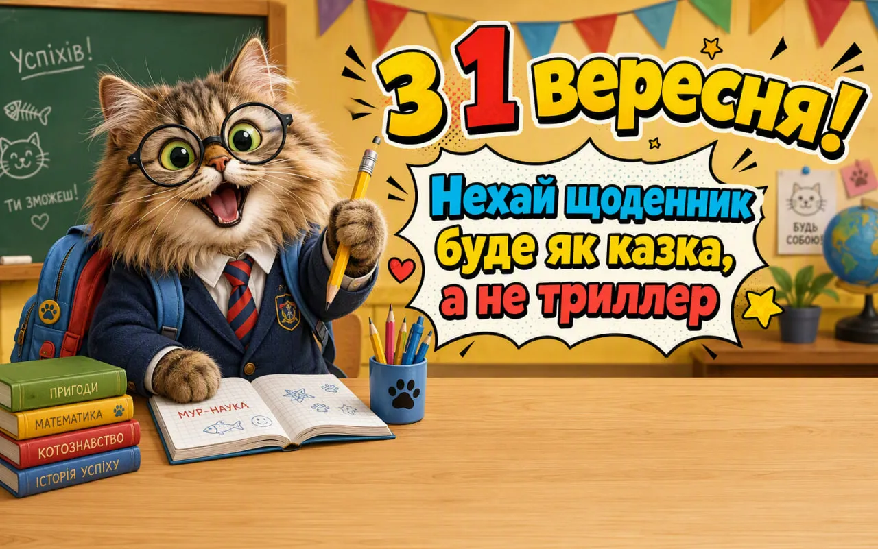 З 1 вересня — Днем знань: привітання, картинки, листівки та відкритки