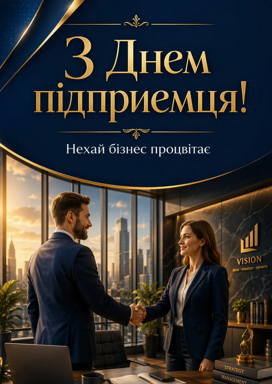 З Днем підприємця 2026: привітання на 6 вересня в картинках, листівках, СМС та прозі