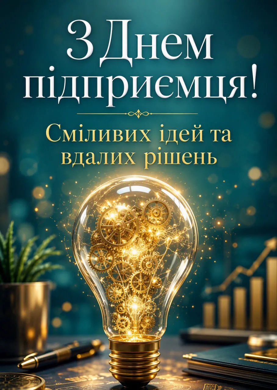 З Днем підприємця 2026: привітання на 6 вересня в картинках, листівках, СМС та прозі