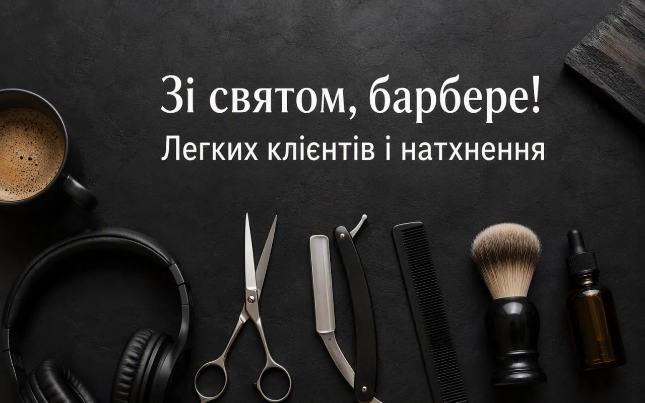 З Днем барбера 2026: привітання своїми словами, короткі та прикольні вітання