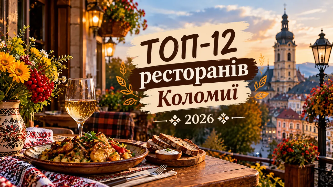 Найкращі ресторани Коломиї 2026: де скуштувати гуцульську кухню