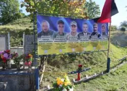На Надвірнянщині освятили банери на честь шістьох полеглих Героїв